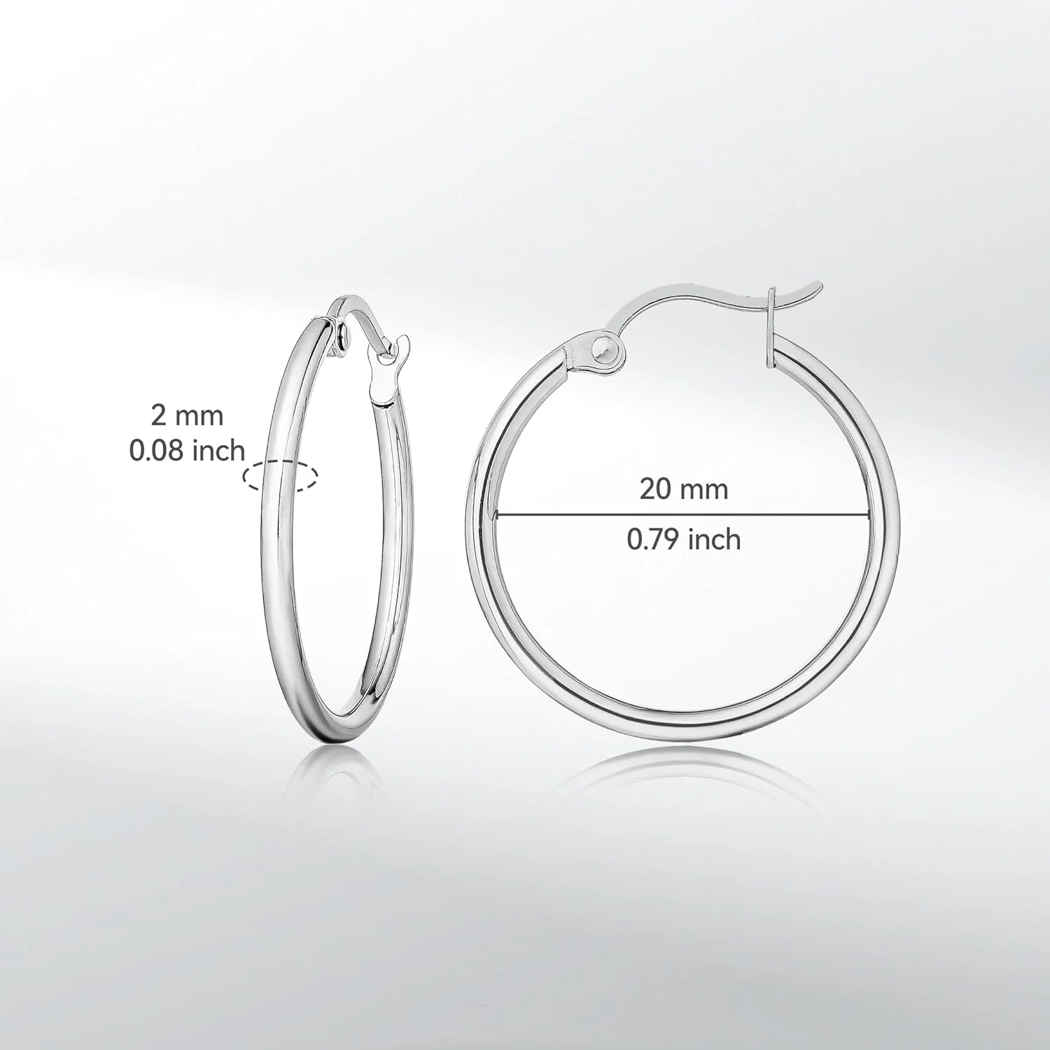 گوشواره های حلقه ای طنابی تابیده تیتانیوم خالص ضد حساسیت Limerencia برای زنان گوشواره های حلقه ای طنابی تابیده تیتانیوم خالص ضد حساسیت Limerencia برای زنان