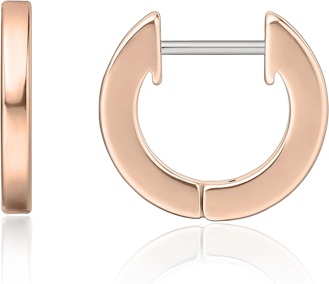 گوشواره های حلقه ای تیتانیومی ضد حساسیت Limerencia G23 مناسب گوش های حساس بانوان و دختران