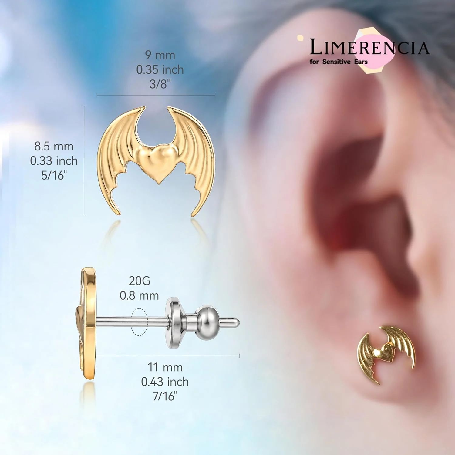 گوشواره های میخی تیتانیومی خالص درجه ایمپلنت Limerencia، F136 ضد حساسیت G23 نگین زیرکونیا مکعبی کوچک و ظریف برای گوش های حساس بانوان گوشواره های میخی تیتانیومی خالص درجه ایمپلنت Limerencia، F136 ضد حساسیت G23 نگین زیرکونیا مکعبی کوچک و ظریف برای گوش های حساس بانوان