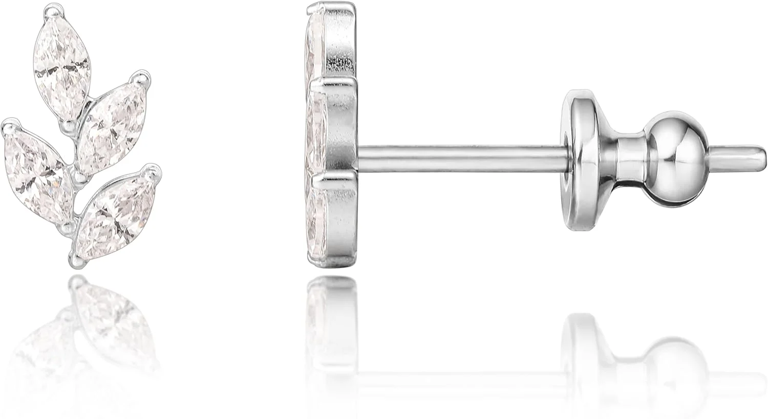 گوشواره های میخی تیتانیومی خالص ضد حساسیت Limerencia F136، گوشواره های ظریف و کوچک زیرکونیا مکعبی درجه G23 برای گوش های حساس خانم ها