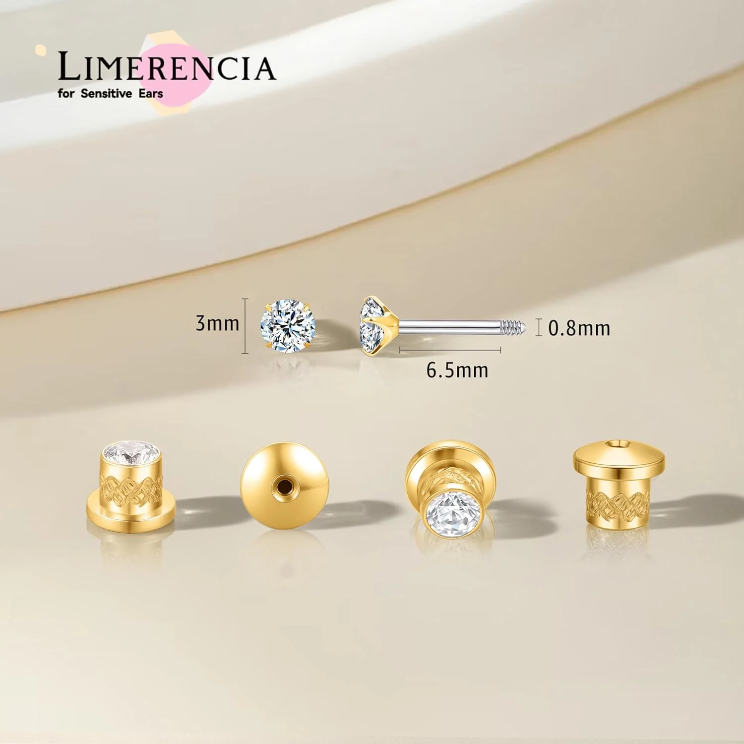 گوشواره های مویسانیت لیمرنسیا، رنگ D با وضوح VVS1، گوشواره های پشت پیچی تیتانیومی درجه ایمپلنت G23، گوشواره های میخی تیتانیومی ضد حساسیت مناسب برای زنان و مردان با گوش های حساس گوشواره های مویسانیت لیمرنسیا، رنگ D با وضوح VVS1، گوشواره های پشت پیچی تیتانیومی درجه ایمپلنت G23، گوشواره های میخی تیتانیومی ضد حساسیت مناسب برای زنان و مردان با گوش های حساس