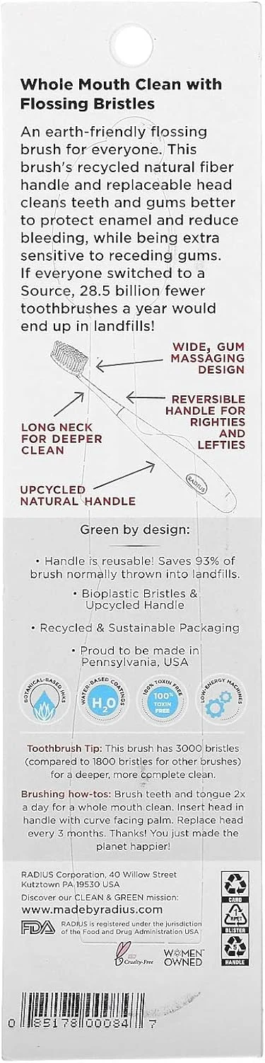 مسواک برس نخ دار RADIUS Source، 1 عدد