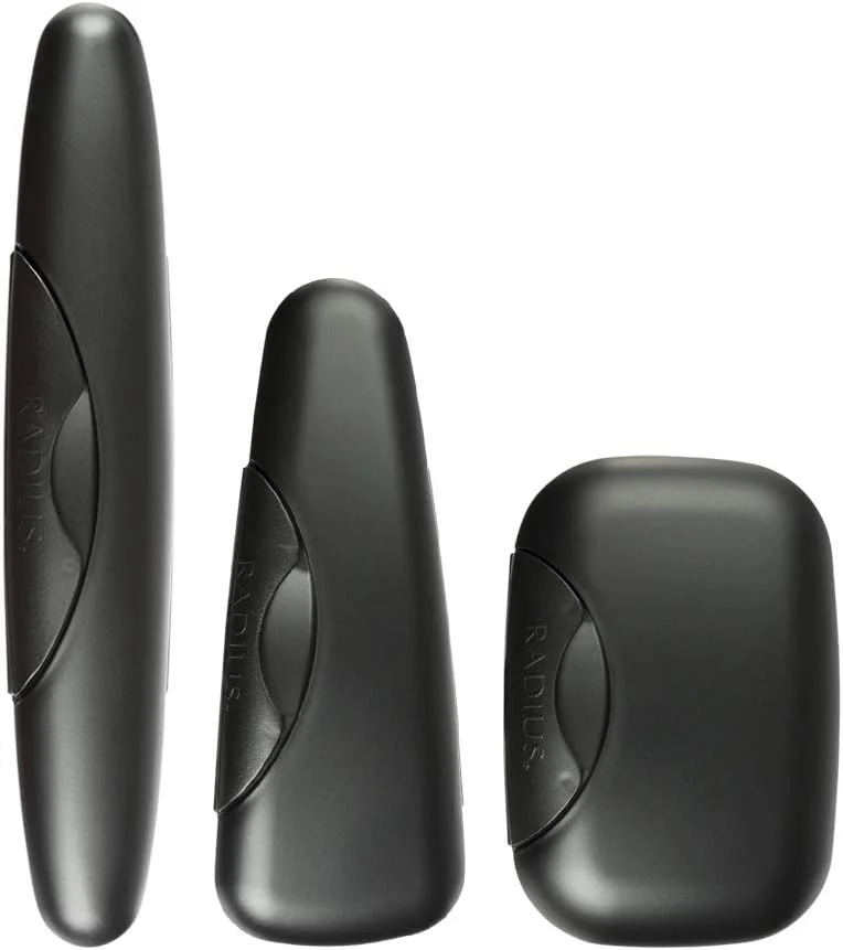 جعبه مسافرتی قابل حمل مسواک RADIUS، جعبه نگهداری مسواک استاندارد، صابون و تیغ برای مسافرت، بدون BPA، 3 عدد - مروارید خاویاری جعبه مسافرتی قابل حمل مسواک RADIUS، جعبه نگهداری مسواک استاندارد، صابون و تیغ برای مسافرت، بدون BPA، 3 عدد - مروارید خاویاری