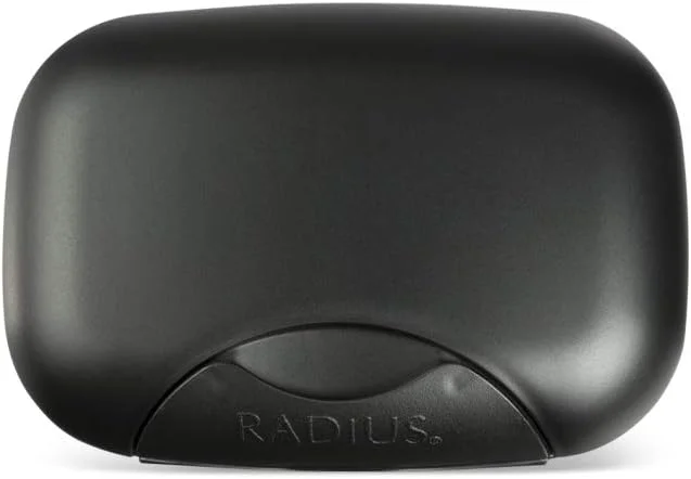 جعبه مسافرتی قابل حمل مسواک RADIUS، جعبه نگهداری مسواک استاندارد، صابون و تیغ برای مسافرت، بدون BPA، 3 عدد - مروارید خاویاری جعبه مسافرتی قابل حمل مسواک RADIUS، جعبه نگهداری مسواک استاندارد، صابون و تیغ برای مسافرت، بدون BPA، 3 عدد - مروارید خاویاری