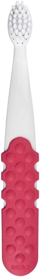 مجموعه مسواک و خمیر دندان کودک RADIUS، بسته 2 عددی مسواک فوق العاده نرم Totz Plus در رنگ های سفید/مرجانی و خاکستری سرد/بنفش آمیتیست و 1 عدد خمیر دندان میوه اژدها، برای کودکان 18 ماه به بالا مجموعه مسواک و خمیر دندان کودک RADIUS، بسته 2 عددی مسواک فوق العاده نرم Totz Plus در رنگ های سفید/مرجانی و خاکستری سرد/بنفش آمیتیست و 1 عدد خمیر دندان میوه اژدها، برای کودکان 18 ماه به بالا