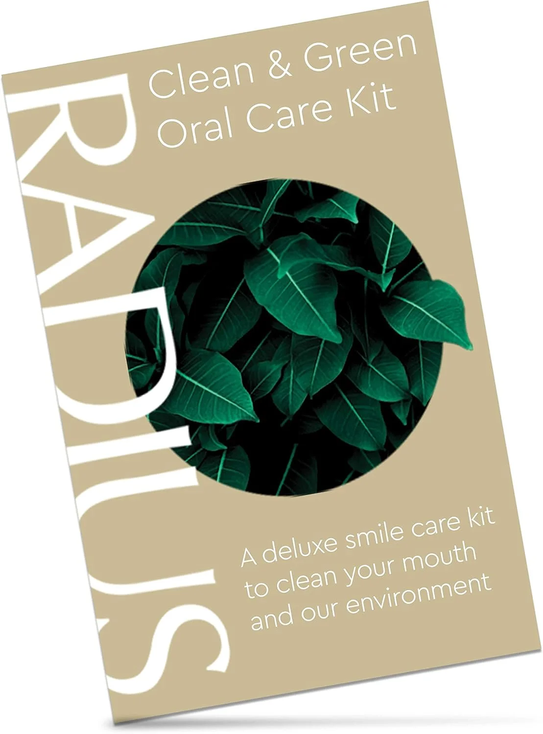 کیت مراقبت دهان و دندان لوکس RADIUS Clean & Green (مسواک Source با سر قابل تعویض، خمیر دندان نعناع آلوئه ورا ارگانیک Neem، نخ دندان نعناع زایلیتول وگان، کیف مسافرتی)، 1 عدد