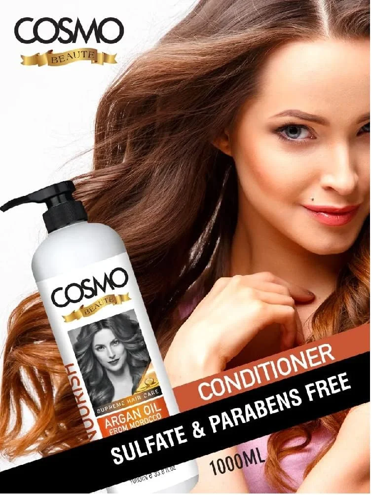 نرم کننده مو آرگان مراکشی سی دی کازمو دیزاینز بیوتی هیر کر - ۱۰۰۰ میلی لیتر، مناسب برای آقایان و بانوان نرم کننده مو آرگان مراکشی سی دی کازمو دیزاینز بیوتی هیر کر - ۱۰۰۰ میلی لیتر، مناسب برای آقایان و بانوان