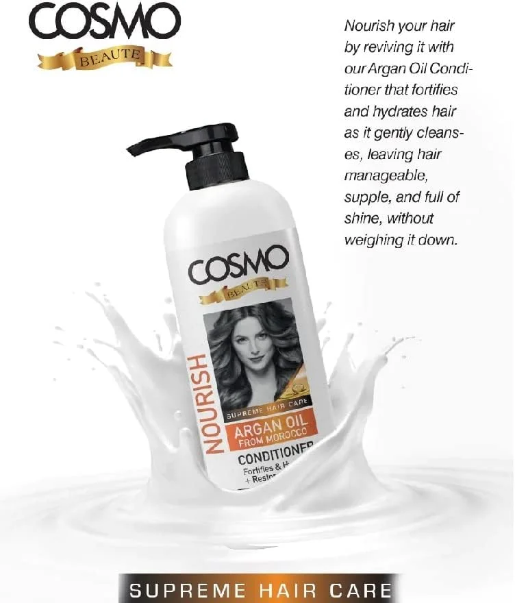 نرم کننده مو آرگان مراکشی سی دی کازمو دیزاینز بیوتی هیر کر - ۱۰۰۰ میلی لیتر، مناسب برای آقایان و بانوان نرم کننده مو آرگان مراکشی سی دی کازمو دیزاینز بیوتی هیر کر - ۱۰۰۰ میلی لیتر، مناسب برای آقایان و بانوان