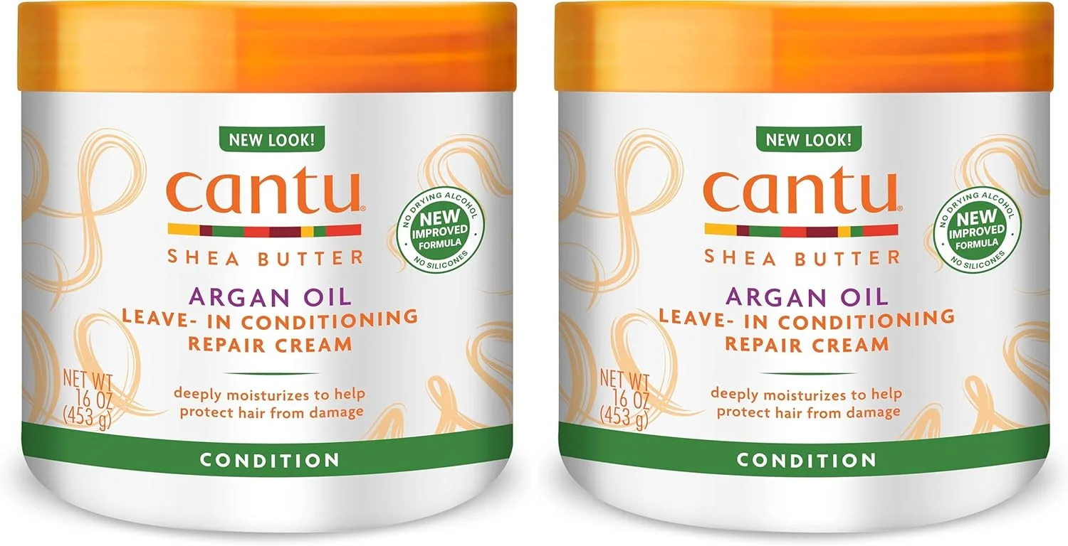 کرم ترمیم کننده و نرم کننده مو حاوی روغن آرگان و شی باتر Cantu، 453 گرم کرم ترمیم کننده و نرم کننده مو حاوی روغن آرگان و شی باتر Cantu، 453 گرم