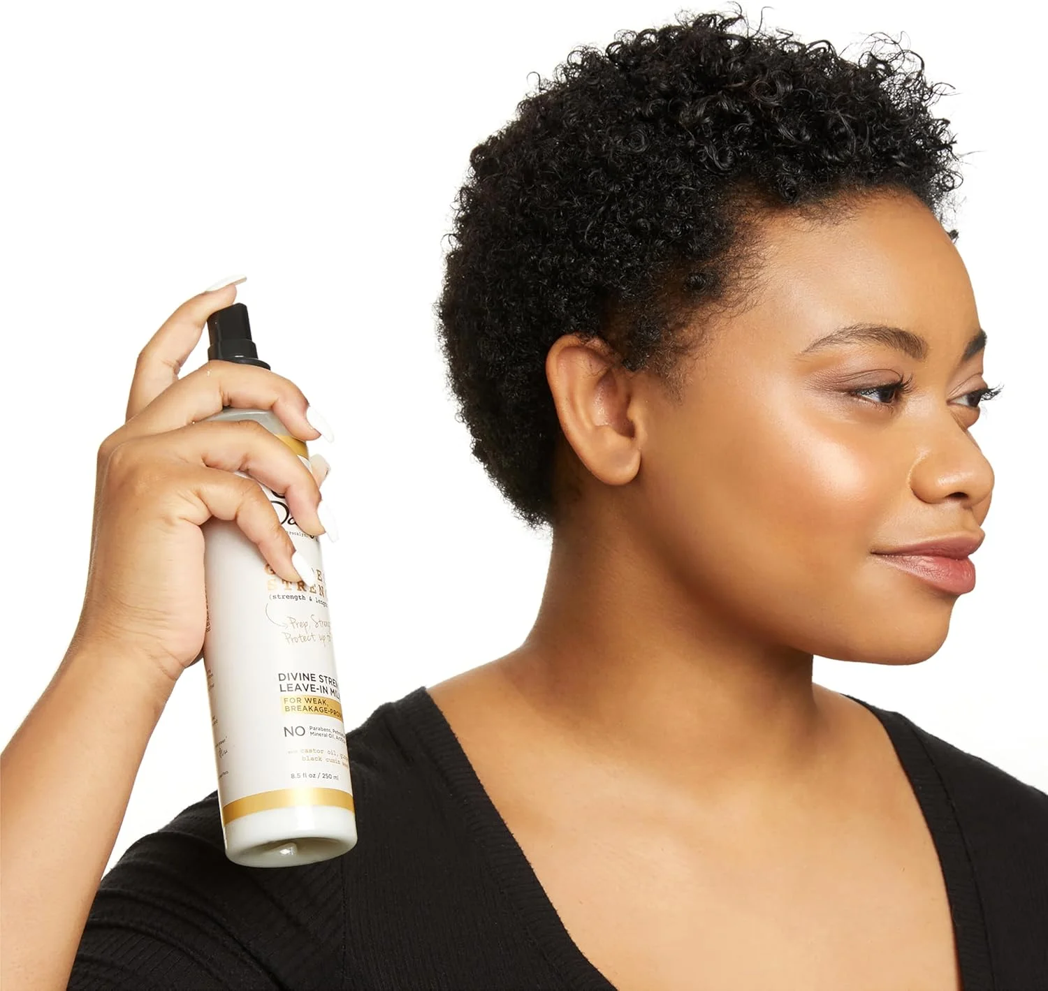 اسپری نرم کننده موی سر Goddess Strength Carol's Daughter حاوی روغن کرچک برای موهای فر، مجعد و طبیعی، محافظ حرارت مرطوب کننده، باز کننده گره و محصول حالت دهنده برای موهای خشک و آسیب دیده، 251 میلی لیتر اسپری نرم کننده موی سر Goddess Strength Carol's Daughter حاوی روغن کرچک برای موهای فر، مجعد و طبیعی، محافظ حرارت مرطوب کننده، باز کننده گره و محصول حالت دهنده برای موهای خشک و آسیب دیده، 251 میلی لیتر