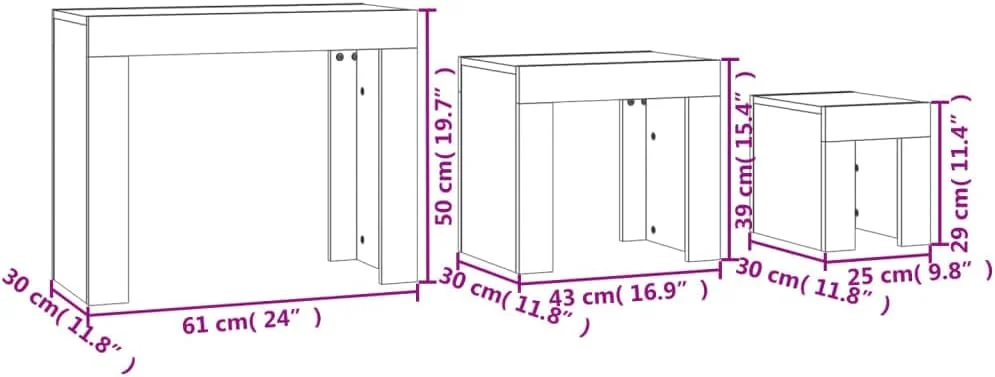 ویدا ایکس ال 3 عدد میز قهوه خوری تودرتو، مبلمان اتاق نشیمن منزل، میز عسلی کنار مبل، میز کنار تختی، چوب مهندسی شده خاکستری بتنی ویدا ایکس ال 3 عدد میز قهوه خوری تودرتو، مبلمان اتاق نشیمن منزل، میز عسلی کنار مبل، میز کنار تختی، چوب مهندسی شده خاکستری بتنی