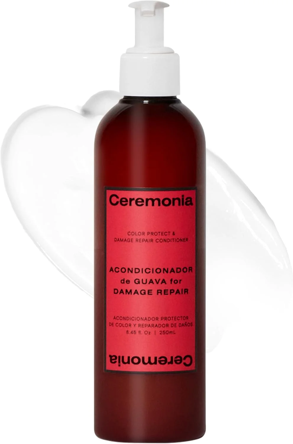 نرم کننده محافظت و ترمیم مو گواوا Ceremonia با آلوئه ورا برای موهای آسیب دیده و رنگ شده 250 میلی لیتر نرم کننده محافظت و ترمیم مو گواوا Ceremonia با آلوئه ورا برای موهای آسیب دیده و رنگ شده 250 میلی لیتر
