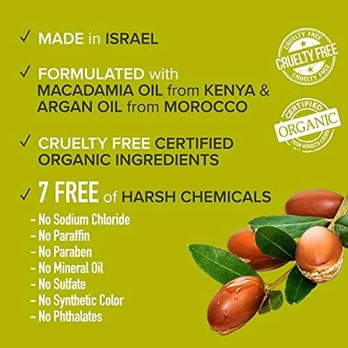 نرم کننده موی سر بدون نیاز به آبکشی حاوی آرگان و ماکادمیا کیس کالر اند کر مناسب موهای خشک و آسیب دیده (400 میلی لیتر) نرم کننده موی سر بدون نیاز به آبکشی حاوی آرگان و ماکادمیا کیس کالر اند کر مناسب موهای خشک و آسیب دیده (400 میلی لیتر)