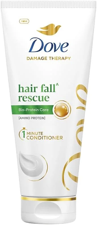 نرم کننده یک دقیقه ای Dove Hair fall Rescue با Bio-Protein Care و Amino Protein برای موهای ضعیف و مستعد شکستگی 335 میلی لیتر، برای تا 72 ساعت* موهای قوی تر و بدون گره خوردگی.