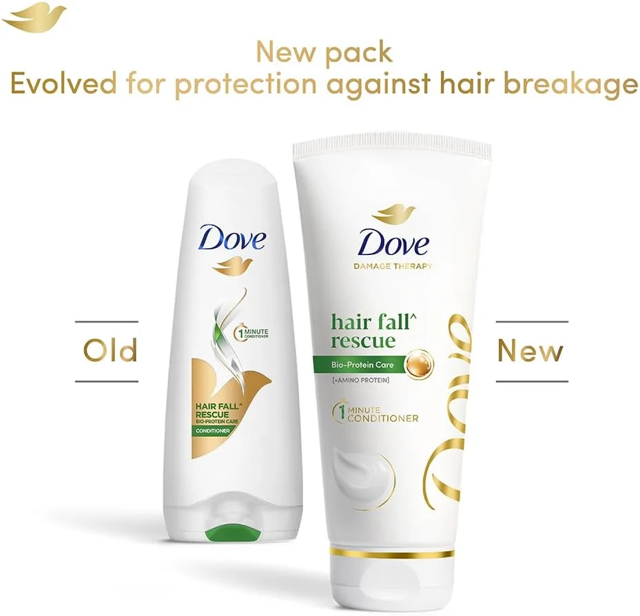 نرم کننده یک دقیقه ای Dove Hair fall Rescue با Bio-Protein Care و Amino Protein برای موهای ضعیف و مستعد شکستگی 335 میلی لیتر، برای تا 72 ساعت* موهای قوی تر و بدون گره خوردگی. نرم کننده یک دقیقه ای Dove Hair fall Rescue با Bio-Protein Care و Amino Protein برای موهای ضعیف و مستعد شکستگی 335 میلی لیتر، برای تا 72 ساعت* موهای قوی تر و بدون گره خوردگی.