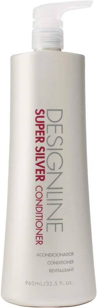 نرم کننده مو سوپر سیلور دیزاین لاین - رجیس، 964 میلی لیتر - رطوبت رسانی برای افزایش درخشندگی رنگ موهای بلوند، خاکستری و سفید، تقویت کننده، باز کننده گره و بهبود خاصیت ارتجاعی نرم کننده مو سوپر سیلور دیزاین لاین - رجیس، 964 میلی لیتر - رطوبت رسانی برای افزایش درخشندگی رنگ موهای بلوند، خاکستری و سفید، تقویت کننده، باز کننده گره و بهبود خاصیت ارتجاعی