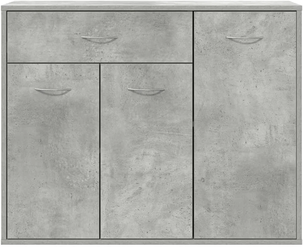 کابینت بوفه vidaXL، دکوراسیون داخلی منزل، اتاق نشیمن، اتاق خواب، قفسه، استند، سازمان دهنده مبلمان، بوفه، رنگ طوسی بتنی، ساخته شده از چوب مهندسی شده کابینت بوفه vidaXL، دکوراسیون داخلی منزل، اتاق نشیمن، اتاق خواب، قفسه، استند، سازمان دهنده مبلمان، بوفه، رنگ طوسی بتنی، ساخته شده از چوب مهندسی شده