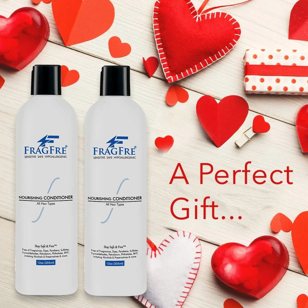 نرم کننده بدون عطر FRAGFRE، 355 میلی لیتر - بدون سولفات، بدون پارابن، ضد حساسیت - نرم کننده مو برای پوست های حساس - نرم کننده عمیق برای موهای معمولی، رنگ شده و شکننده - بدون گلوتن، وگان