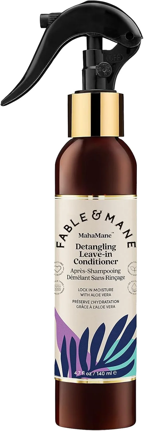 نرم کننده موی بعد از حمام فیبل اند مین، 140 میلی لیتر - اسپری باز کننده گره مو مها من، نرم کننده موی بعد از حمام بدون سیلیکون برای موهای خشک و آسیب دیده، محافظ حرارت مو نرم کننده موی بعد از حمام فیبل اند مین، 140 میلی لیتر - اسپری باز کننده گره مو مها من، نرم کننده موی بعد از حمام بدون سیلیکون برای موهای خشک و آسیب دیده، محافظ حرارت مو