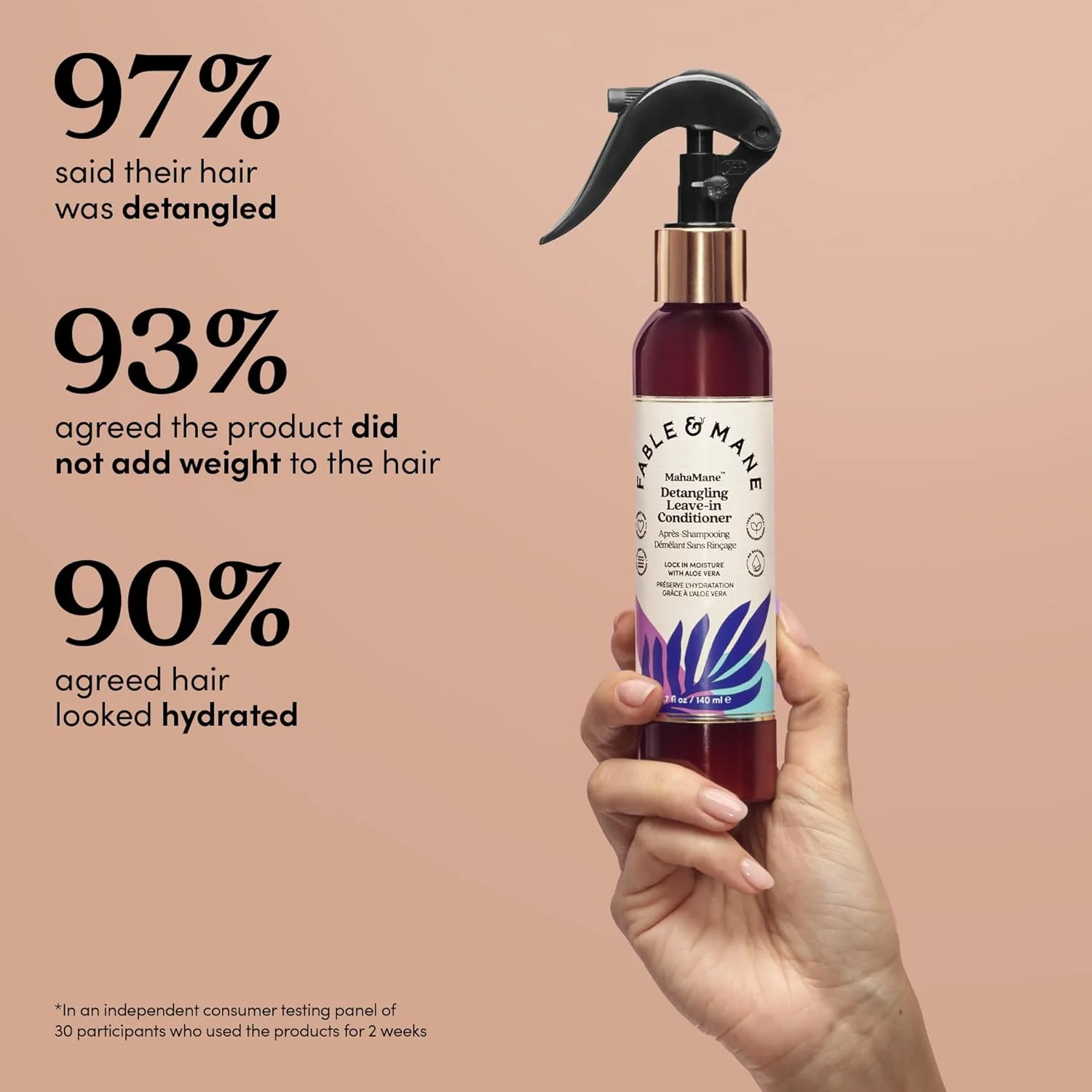 نرم کننده موی بعد از حمام فیبل اند مین، 140 میلی لیتر - اسپری باز کننده گره مو مها من، نرم کننده موی بعد از حمام بدون سیلیکون برای موهای خشک و آسیب دیده، محافظ حرارت مو نرم کننده موی بعد از حمام فیبل اند مین، 140 میلی لیتر - اسپری باز کننده گره مو مها من، نرم کننده موی بعد از حمام بدون سیلیکون برای موهای خشک و آسیب دیده، محافظ حرارت مو