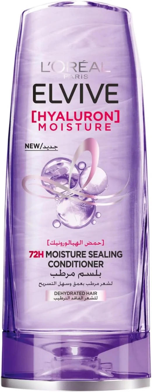 نرم کننده مو لورآل پاریس Elvive Hyaluron Moisture با ماندگاری 72 ساعته برای موهای خشک - 360 میلی لیتر