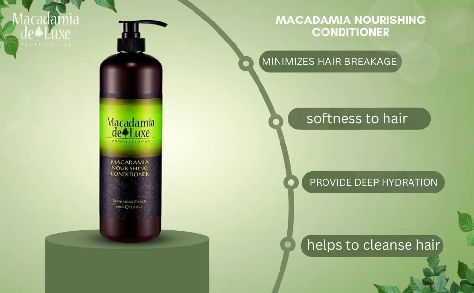 نرم کننده مغذی موهای کدر ماکادمیا دلوکس پروفشنال | نرم کننده تقویت کننده موهای خشک و آسیب دیده | 1000 میلی لیتر نرم کننده مغذی موهای کدر ماکادمیا دلوکس پروفشنال | نرم کننده تقویت کننده موهای خشک و آسیب دیده | 1000 میلی لیتر