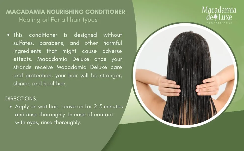 نرم کننده مغذی موهای کدر ماکادمیا دلوکس پروفشنال | نرم کننده تقویت کننده موهای خشک و آسیب دیده | 1000 میلی لیتر نرم کننده مغذی موهای کدر ماکادمیا دلوکس پروفشنال | نرم کننده تقویت کننده موهای خشک و آسیب دیده | 1000 میلی لیتر