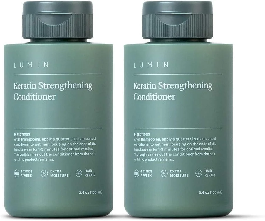 نرم کننده تقویت کننده کراتین مردانه لومین (2 عددی): آبرسانی و تقویت موهای خشک و آسیب دیده | فرموله شده با روغن جوجوبا برای بهبود سلامت مو و پوست سر نرم کننده تقویت کننده کراتین مردانه لومین (2 عددی): آبرسانی و تقویت موهای خشک و آسیب دیده | فرموله شده با روغن جوجوبا برای بهبود سلامت مو و پوست سر