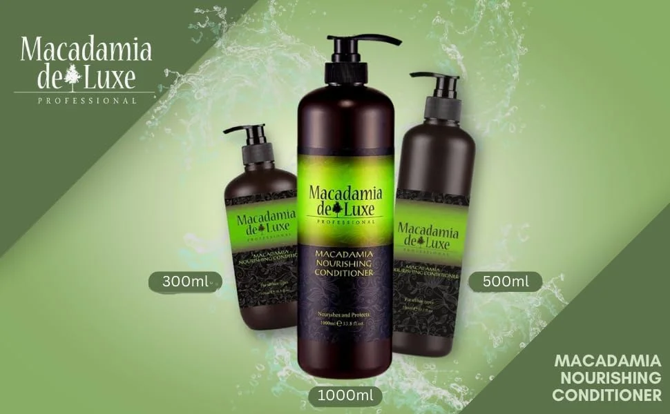 نرم کننده مغذی موهای کدر ماکادمیا دلوکس پروفشنال | نرم کننده تقویت کننده موهای خشک و آسیب دیده | 1000 میلی لیتر نرم کننده مغذی موهای کدر ماکادمیا دلوکس پروفشنال | نرم کننده تقویت کننده موهای خشک و آسیب دیده | 1000 میلی لیتر