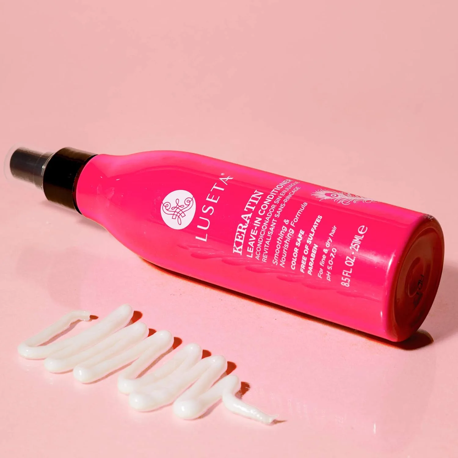 نرم کننده مو لوسِتا کراتین بدون نیاز به آبکشی 251 میلی لیتر، مناسب موهای فر، باز کننده گره، تقویت کننده، صاف کننده، مرطوب کننده و ترمیم کننده موهای طبیعی، خشک و آسیب دیده، بدون سولفات و محافظ رنگ مو نرم کننده مو لوسِتا کراتین بدون نیاز به آبکشی 251 میلی لیتر، مناسب موهای فر، باز کننده گره، تقویت کننده، صاف کننده، مرطوب کننده و ترمیم کننده موهای طبیعی، خشک و آسیب دیده، بدون سولفات و محافظ رنگ مو