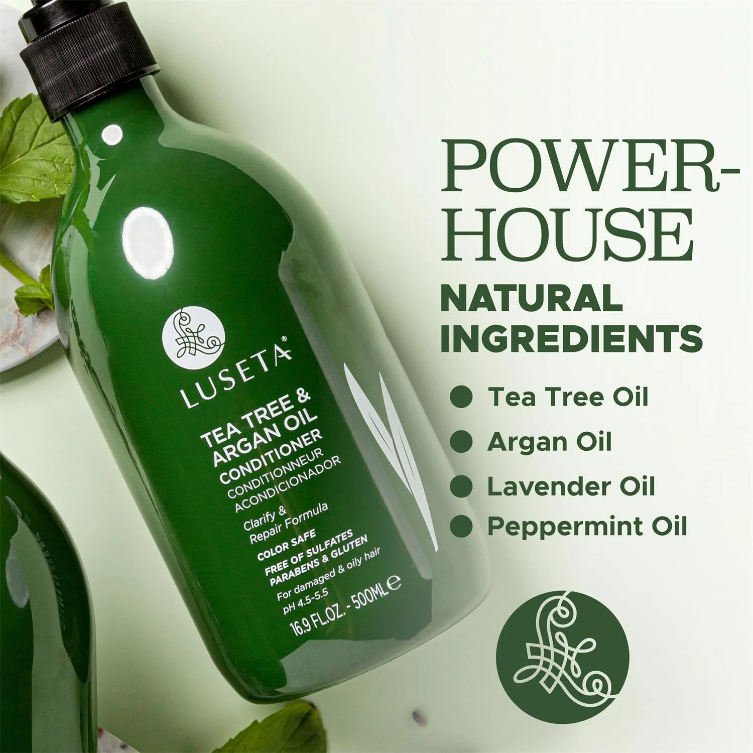 نرم کننده مو روغن درخت چای لوسِتا - درمان طبیعی ضد شوره برای موهای خشک و آسیب دیده، بدون سولفات و ایمن برای موهای رنگ شده 500 میلی لیتر نرم کننده مو روغن درخت چای لوسِتا - درمان طبیعی ضد شوره برای موهای خشک و آسیب دیده، بدون سولفات و ایمن برای موهای رنگ شده 500 میلی لیتر