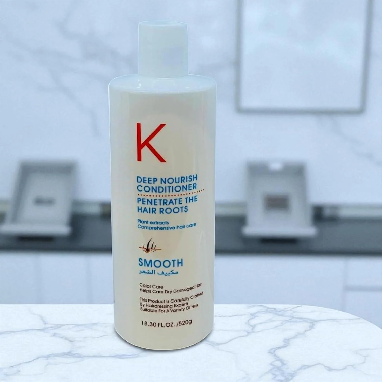 نرم کننده تغذیه کننده عمیق حاوی عصاره های گیاهی، مراقبت کامل از مو برای انواع مو، ۵۲۰ گرم نرم کننده تغذیه کننده عمیق حاوی عصاره های گیاهی، مراقبت کامل از مو برای انواع مو، ۵۲۰ گرم