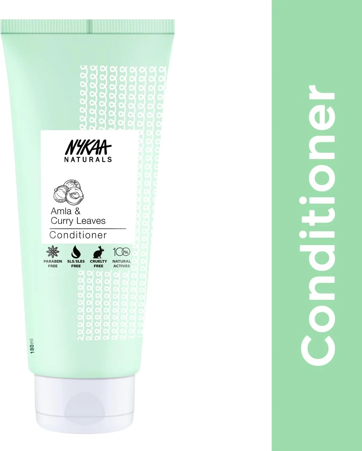 نرم کننده مو نیایکا نچرالز آملا و برگ کاری ضد ریزش مو - فاقد پارابن و سولفات برای آقایان و بانوان (180 میلی لیتر)