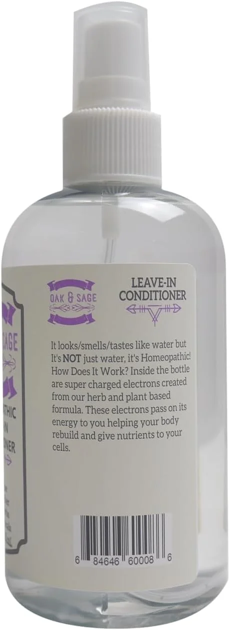نرم کننده مو بدون آبکشی هومیوپاتیک OAK & SAGE - بدون عطر - 236 میلی لیتر، 100% گیاهی، بدون نیاز به آبکشی، بدون الکل، بدون مواد شیمیایی - مناسب برای انواع مو نرم کننده مو بدون آبکشی هومیوپاتیک OAK & SAGE - بدون عطر - 236 میلی لیتر، 100% گیاهی، بدون نیاز به آبکشی، بدون الکل، بدون مواد شیمیایی - مناسب برای انواع مو