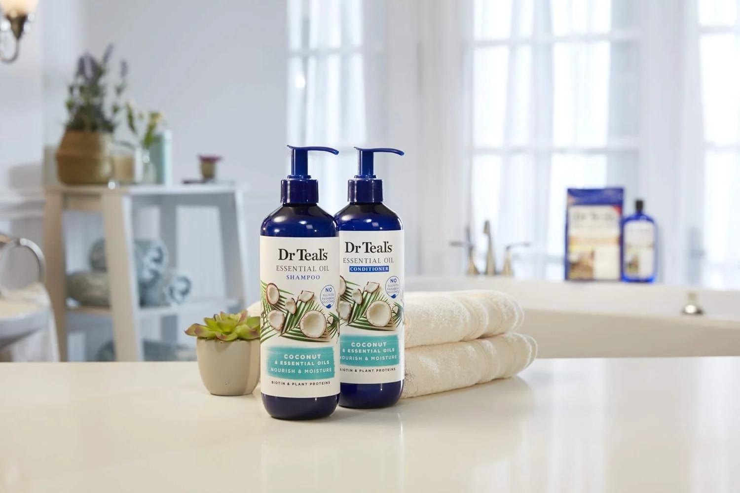 نرم کننده مو روغن نارگیل دکتر تیلز، مغذی و مرطوب کننده، 473 میلی لیتر