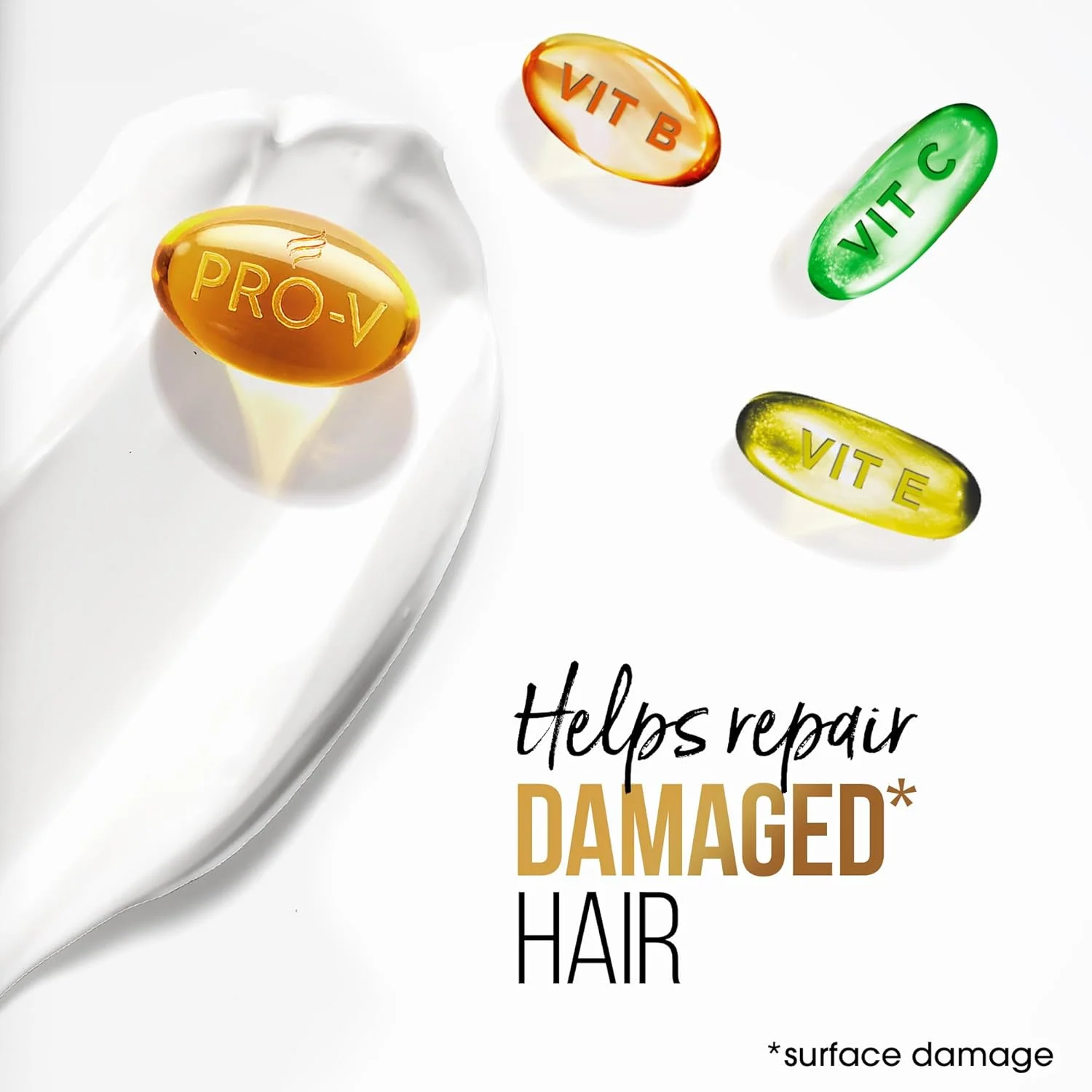 جایگزین روغن مو پنتن پرو-وی ترمیم کننده آسیب دیده شیر ​​برای موهای آسیب دیده، نرم کننده مو، 275 میلی لیتر