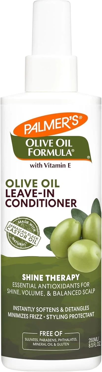 نرم کننده موی سر بدون نیاز به آبکشی حاوی روغن زیتون پالمِرز | درمان درخشندگی | آنتی اکسیدان های ضروری برای درخشندگی، حجم و تعادل پوست سر | ساخته شده با روغن کرچک جامائیکایی | بدون پارابن، سولفات، رنگ و روغن معدنی - 250 میلی لیتر