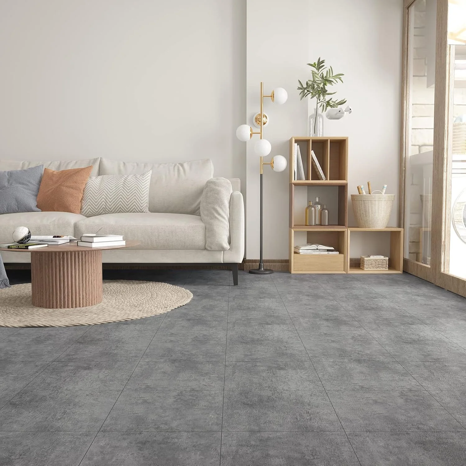 کاشی های کفپوش وینیل خود چسب VEELIKE، بسته 12 عددی، سایز 30x30 سانتی متر، طرح بتن خاکستری لمینت، ضخامت 1.5 میلی متر، ضد آب، بادوام و تمیز کردن آسان، مناسب برای خانه، دفتر، RV کاشی های کفپوش وینیل خود چسب VEELIKE، بسته 12 عددی، سایز 30x30 سانتی متر، طرح بتن خاکستری لمینت، ضخامت 1.5 میلی متر، ضد آب، بادوام و تمیز کردن آسان، مناسب برای خانه، دفتر، RV