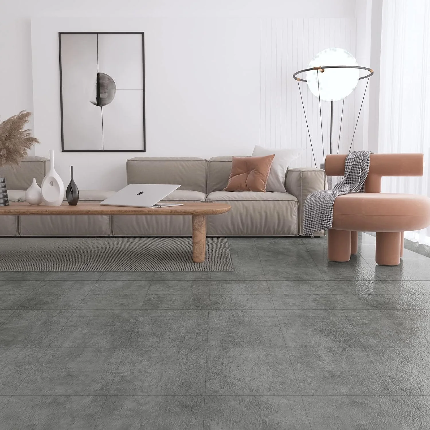 کاشی های کفپوش وینیل خود چسب VEELIKE، بسته 12 عددی، سایز 30x30 سانتی متر، طرح بتن خاکستری لمینت، ضخامت 1.5 میلی متر، ضد آب، بادوام و تمیز کردن آسان، مناسب برای خانه، دفتر، RV کاشی های کفپوش وینیل خود چسب VEELIKE، بسته 12 عددی، سایز 30x30 سانتی متر، طرح بتن خاکستری لمینت، ضخامت 1.5 میلی متر، ضد آب، بادوام و تمیز کردن آسان، مناسب برای خانه، دفتر، RV