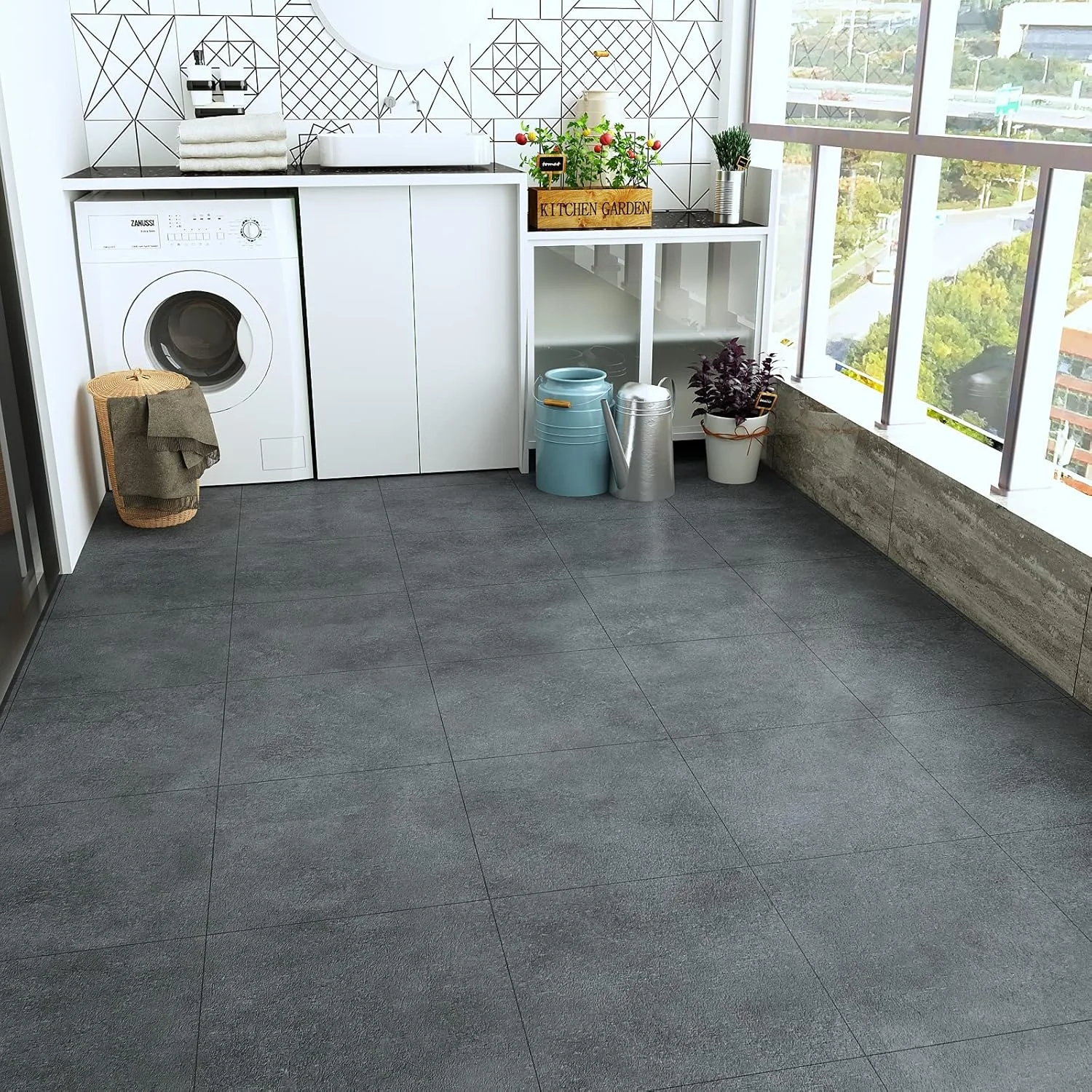 کفپوش وینیل خود چسب VEELIKE، کاشی های کف چسبی، بسته 12 عددی، 30x30 سانتی متر، بافت بتن خاکستری، کفپوش لمینت ضخیم ضد آب، برش آسان، نصب DIY برای اتاق نشیمن، آشپزخانه، حمام کفپوش وینیل خود چسب VEELIKE، کاشی های کف چسبی، بسته 12 عددی، 30x30 سانتی متر، بافت بتن خاکستری، کفپوش لمینت ضخیم ضد آب، برش آسان، نصب DIY برای اتاق نشیمن، آشپزخانه، حمام