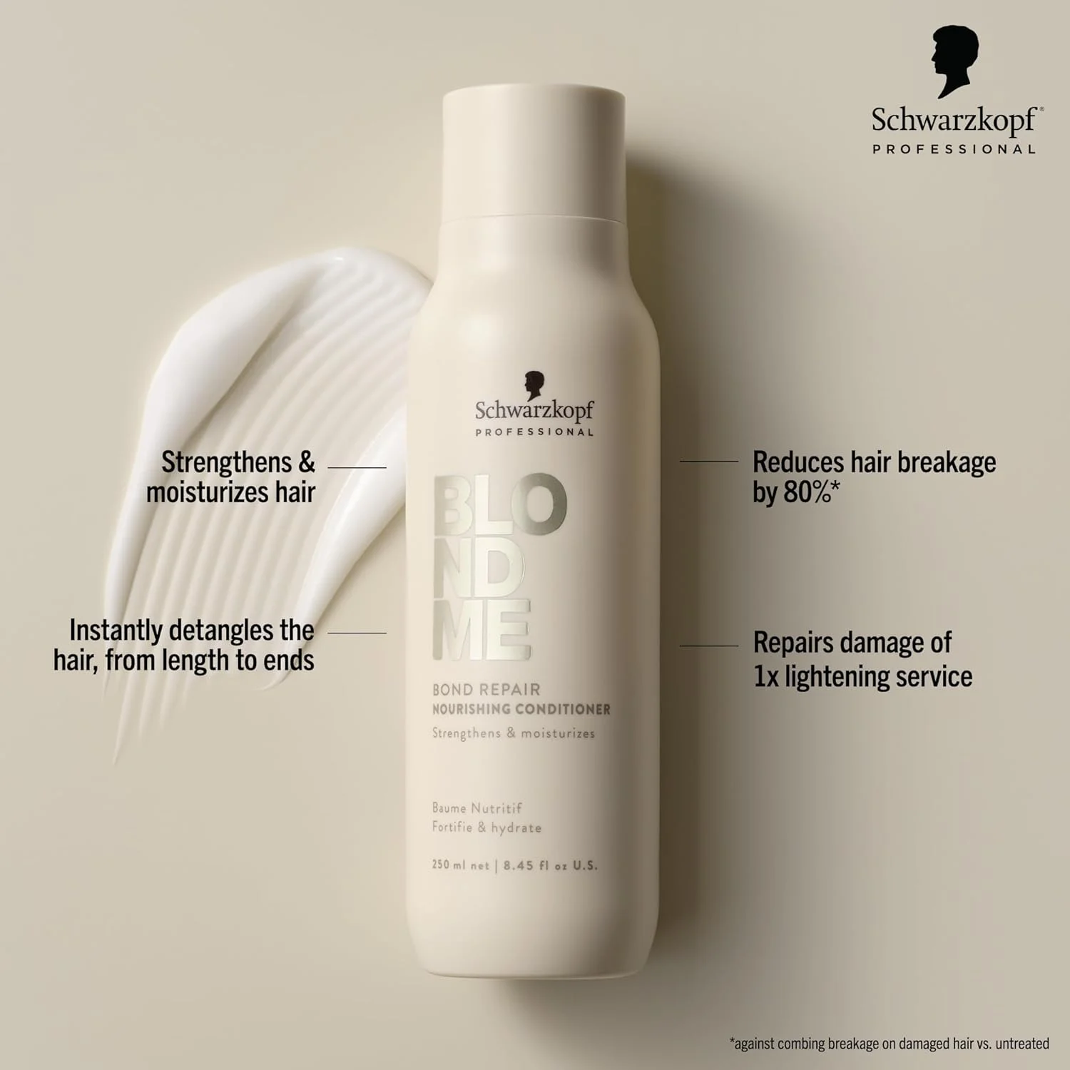 نرم کننده مغذی ترمیم کننده پیوند بلوند می شوارتسکف پروفشنال با فرمول سبک روغن بادام و چای سفید، نرم کننده عمیق مو، آبرسان و باز کننده گره مو 250 میلی لیتر نرم کننده مغذی ترمیم کننده پیوند بلوند می شوارتسکف پروفشنال با فرمول سبک روغن بادام و چای سفید، نرم کننده عمیق مو، آبرسان و باز کننده گره مو 250 میلی لیتر