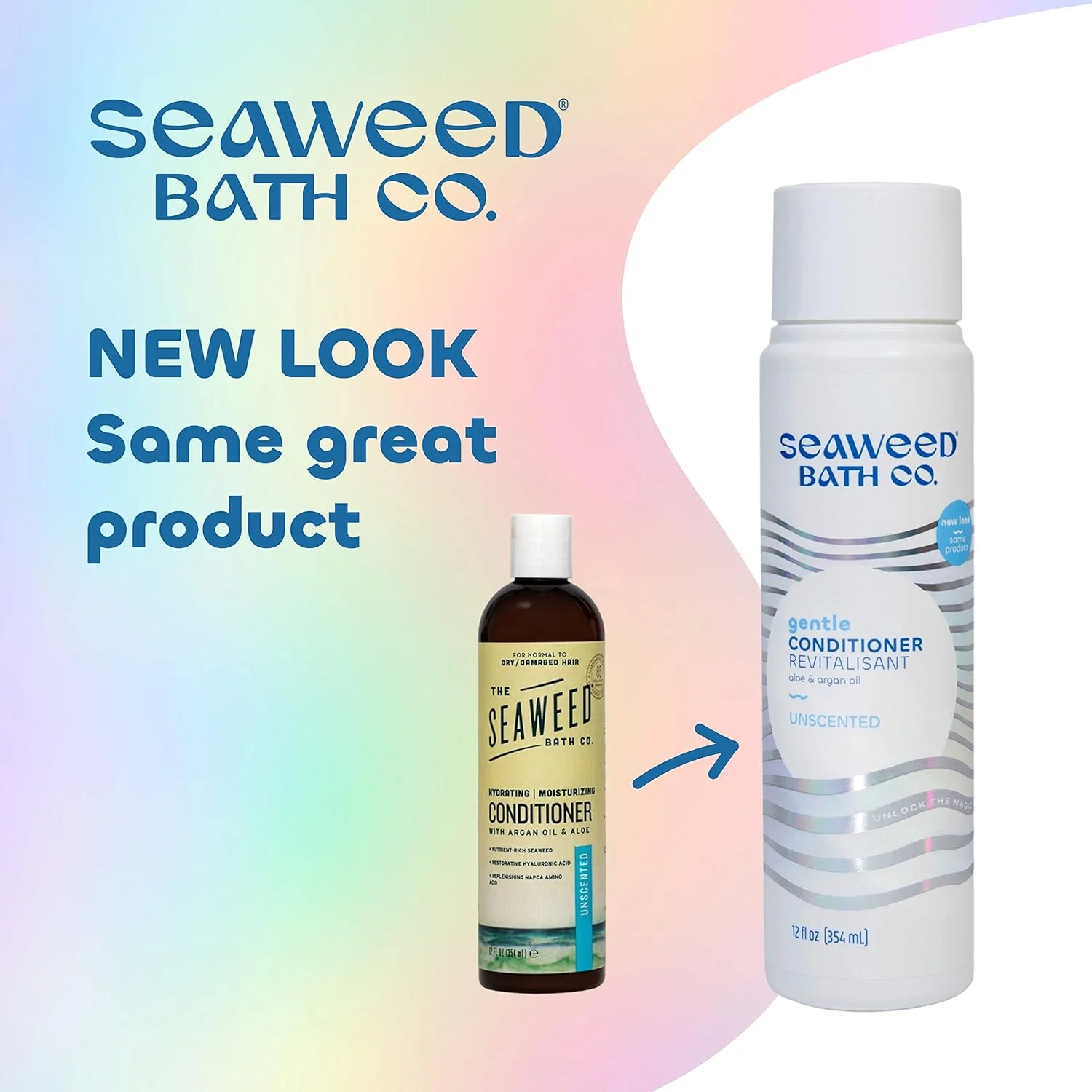 نرم کننده ملایم مو Seaweed Bath Co.، بدون عطر، 355 میلی لیتر، برداشت پایدار، حاوی آلوئه ورا و روغن آرگان، مناسب برای موهای خشک و آسیب دیده نرم کننده ملایم مو Seaweed Bath Co.، بدون عطر، 355 میلی لیتر، برداشت پایدار، حاوی آلوئه ورا و روغن آرگان، مناسب برای موهای خشک و آسیب دیده