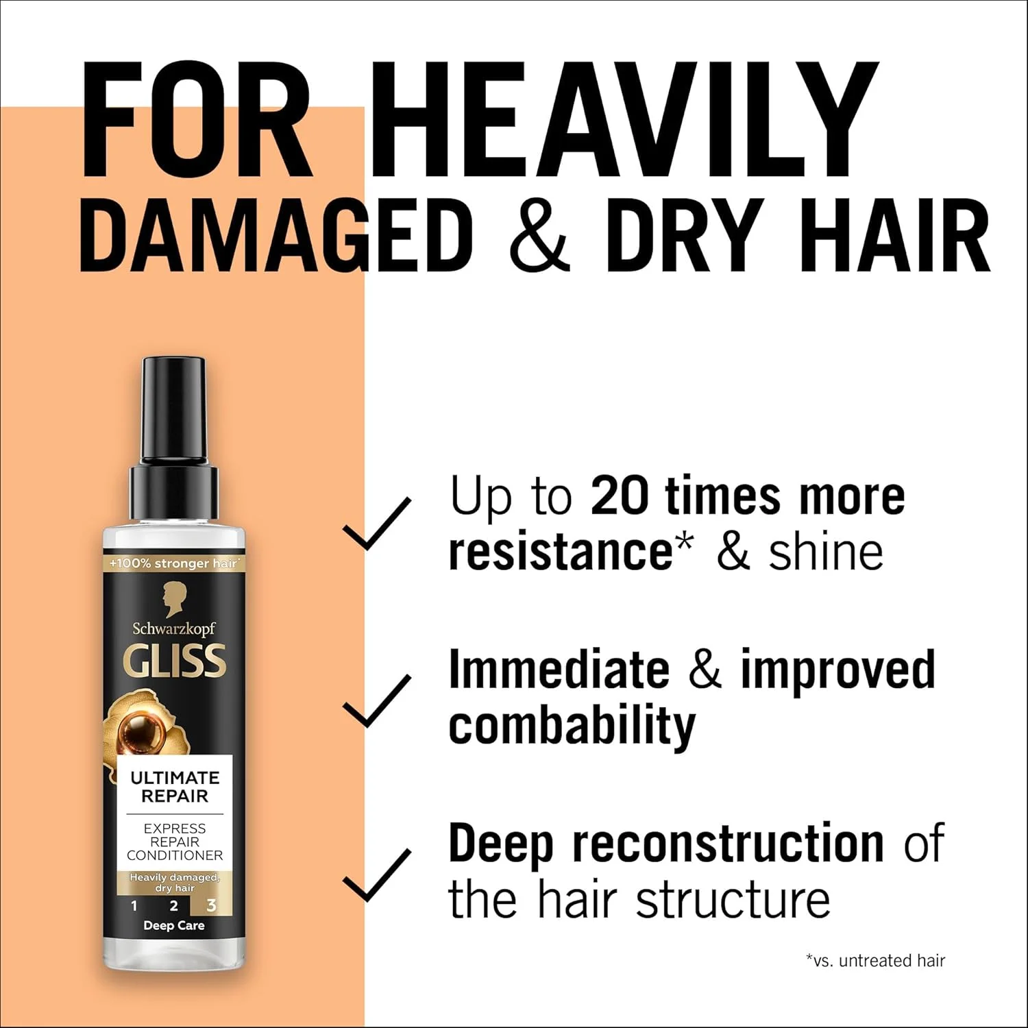 نرم کننده موی سر شوارتسکف گلیس آلتیمیت ریپیر - ترمیم کننده فوری، 200 میلی لیتر نرم کننده موی سر شوارتسکف گلیس آلتیمیت ریپیر - ترمیم کننده فوری، 200 میلی لیتر