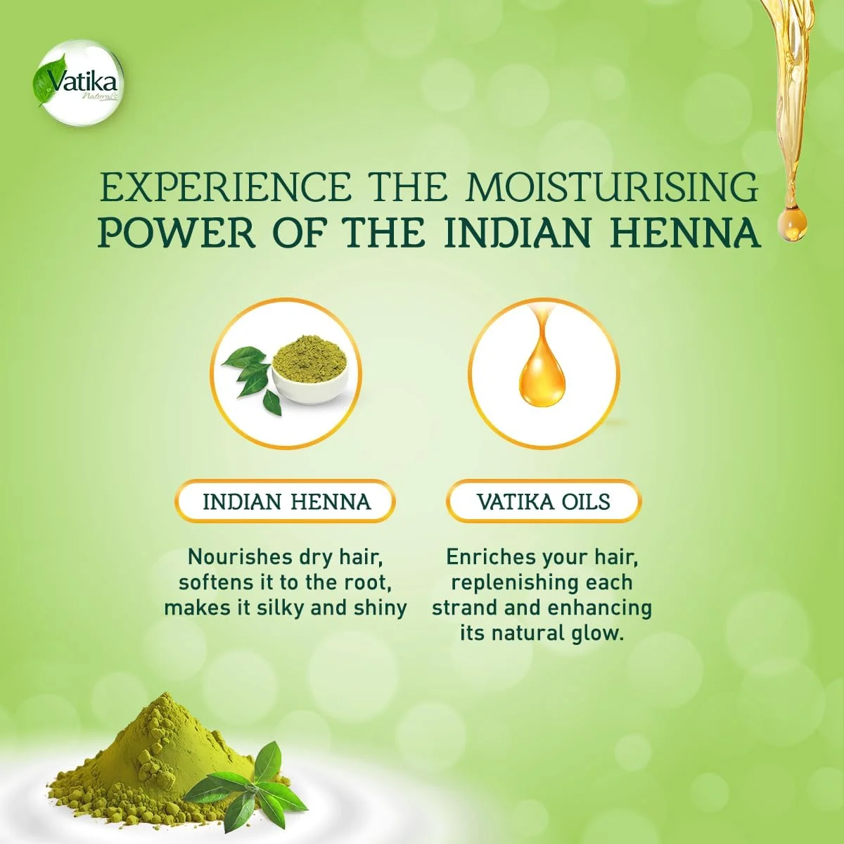 نرم کننده مو حنای هندی واتیکا نچرالز 400 میلی لیتر | محلول نرم کننده طبیعی و گیاهی | صاف کننده و درخشان کننده | برای موهای خشک و زبر