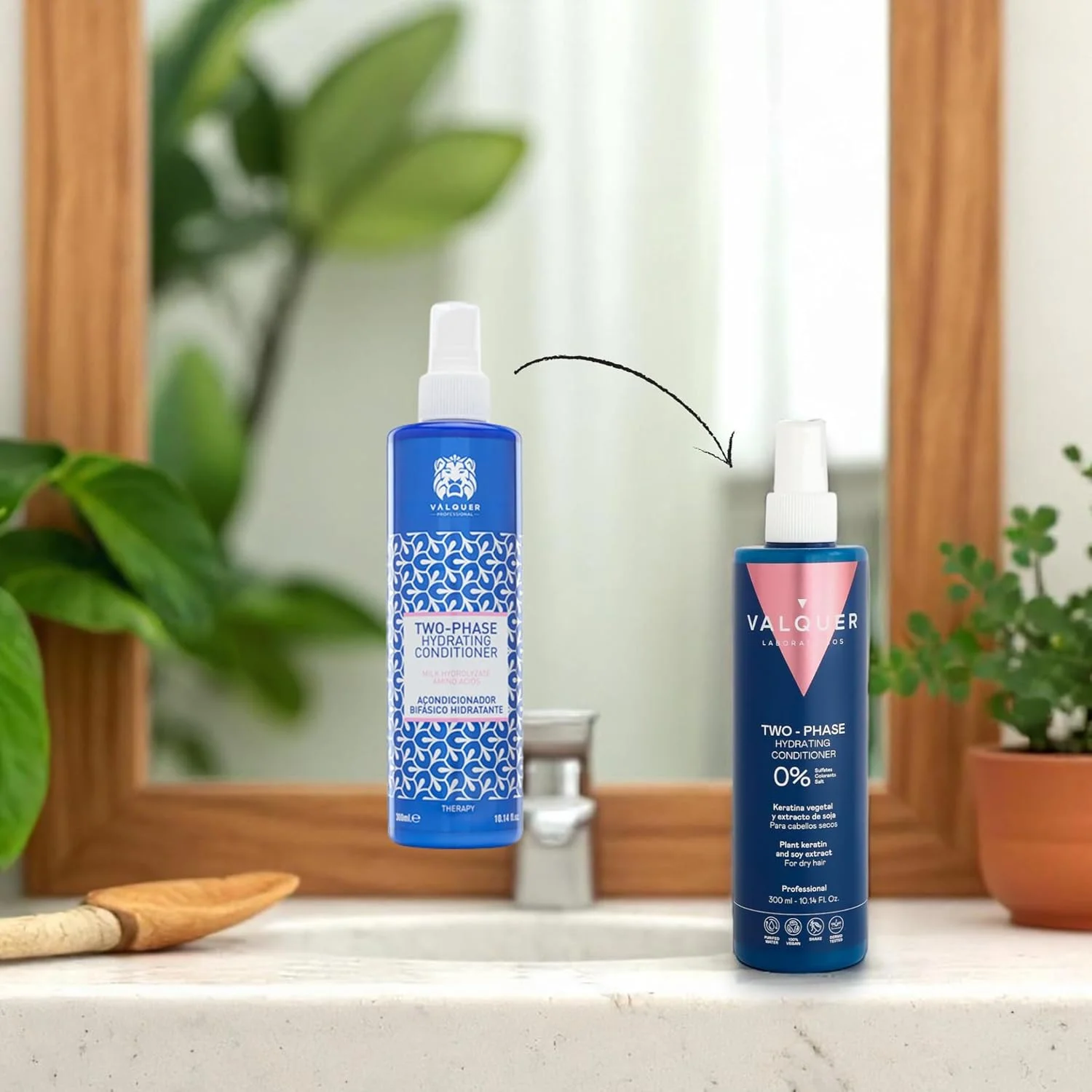 نرم کننده موی دو فاز فوق مرطوب کننده والکر برای موهای خشک. آبرسانی و تغذیه شدید. بدون سولفات، رنگ و نمک. وگان - 300 میلی لیتر نرم کننده موی دو فاز فوق مرطوب کننده والکر برای موهای خشک. آبرسانی و تغذیه شدید. بدون سولفات، رنگ و نمک. وگان - 300 میلی لیتر