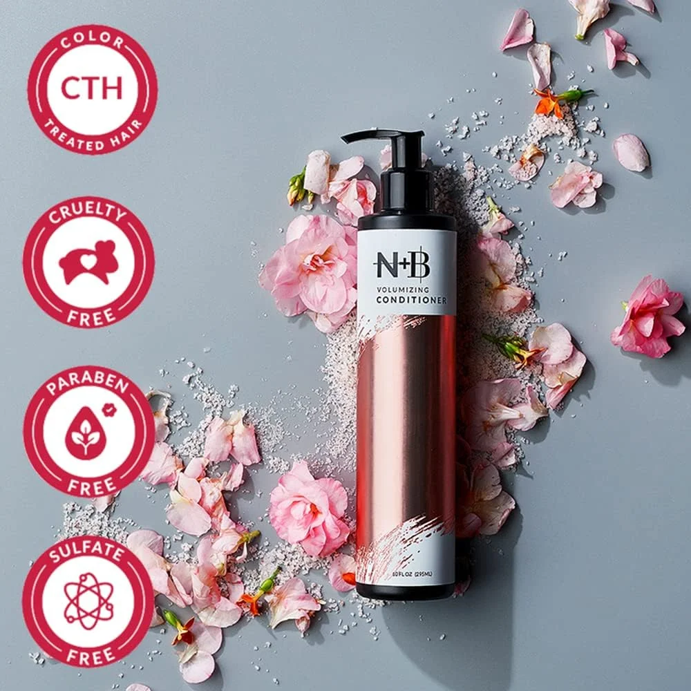 نرم کننده حجم دهنده مو N+B | حاوی روغن آگاو آبی، ویتامین B7، بیوتین | احیا کننده موهای آسیب دیده و نرم و درخشان کننده مو | مناسب برای انواع مو