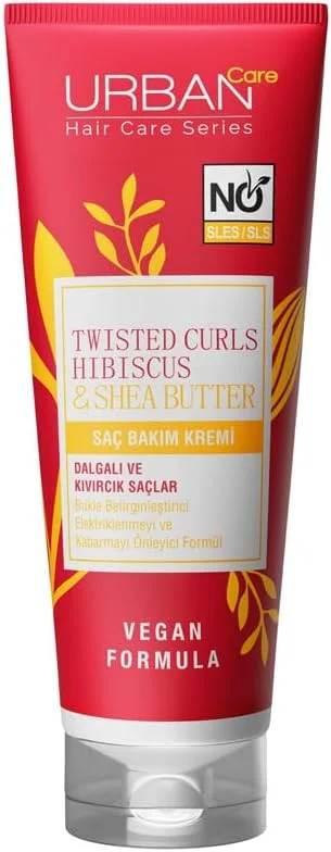 نرم کننده مو فاقد سولفات Urban Care مدل Twisted Curls حاوی گل بامیه و شی باتر