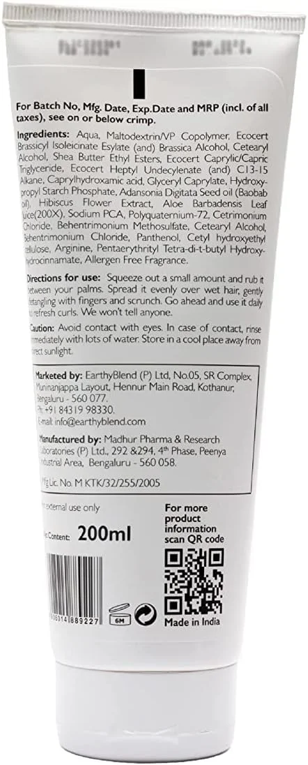 کرم نرم کننده موی سر بعد از حمام ترو فراگ مناسب موهای فر، مجعد، خشک و وز دار حاوی روغن بائوباب و عصاره های گل بامیه، فاقد سیلیکون، فتالات و پارابن - 200 گرم