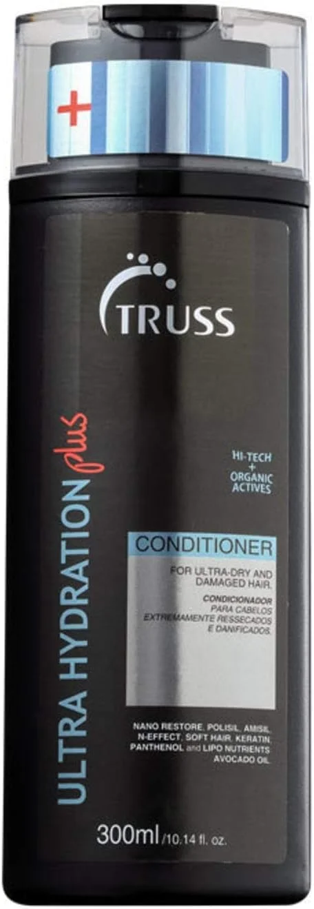 نرم کننده فوق آبرسان پلاس تروس - برای موهای به شدت خشک و آسیب دیده، ترمیم کننده قوی، آبرسان، بازگرداندن خاصیت ارتجاعی، محافظت از رنگ مو، نرم کننده ضد وز، ایده آل برای انواع مو و بافت