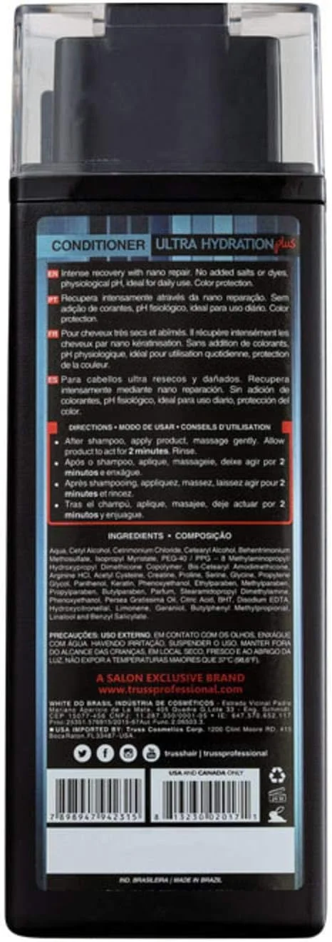 نرم کننده فوق آبرسان پلاس تروس - برای موهای به شدت خشک و آسیب دیده، ترمیم کننده قوی، آبرسان، بازگرداندن خاصیت ارتجاعی، محافظت از رنگ مو، نرم کننده ضد وز، ایده آل برای انواع مو و بافت